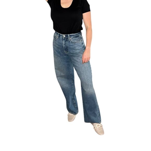 BUCK MASON Jet Set Jean Ridge Twill 11 Oz Cotton Bootcut Denim Jeans Women's 27 - Picture 7 of 11